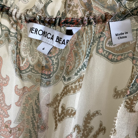 Veronica Beard Antonette Long-Sleeve Paisley Blouse - Picture 4 of 8